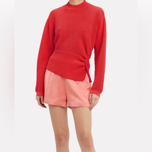 Michelle Mason Mock Neck, Long Sleeves, Twisted Ribbed Sweater - Picture 13 of 13